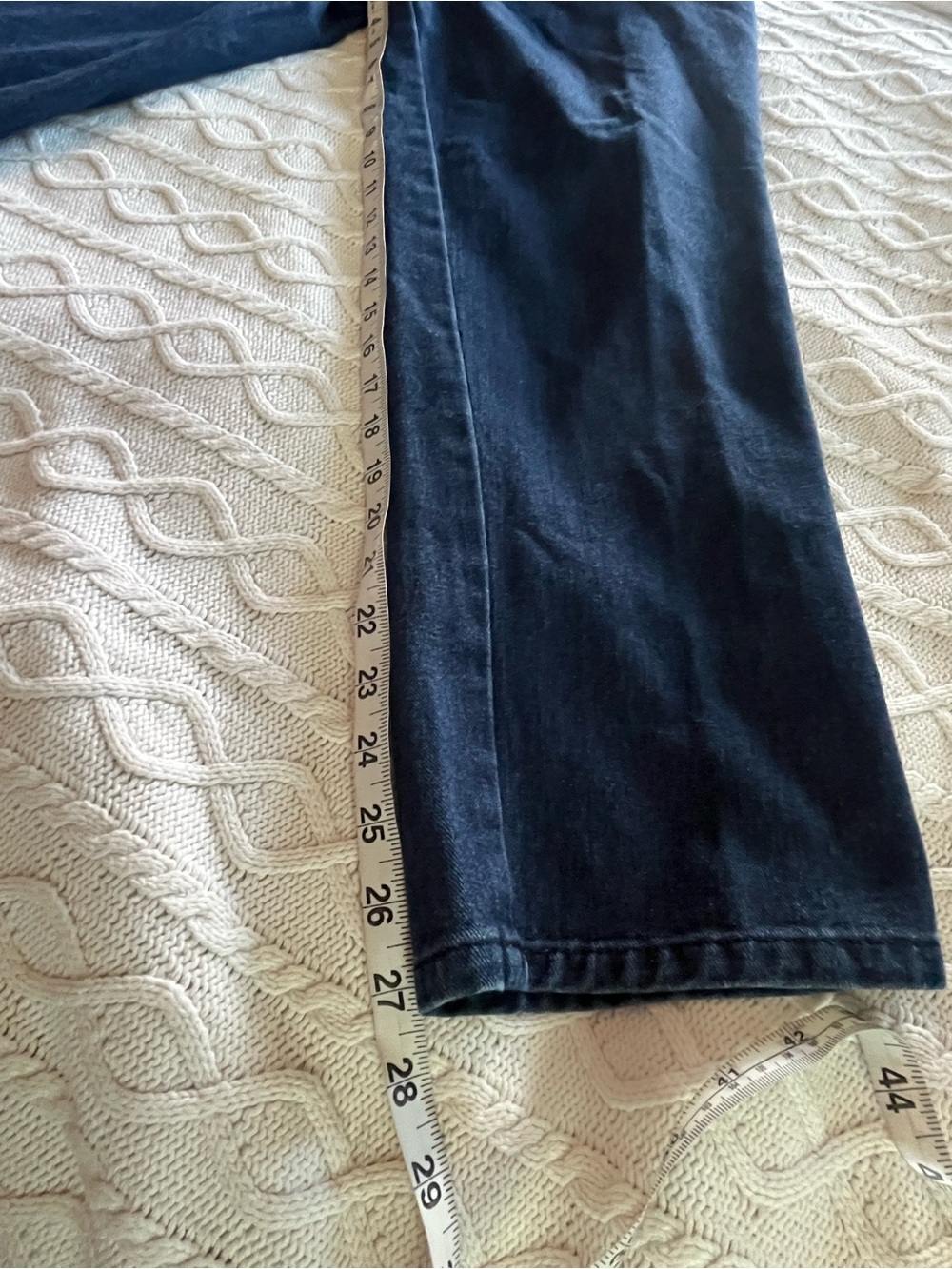 Jessica London Classic Straight Leg Jeans in Dark Blue Women’s Size 16W Petite - Picture 3 of 15